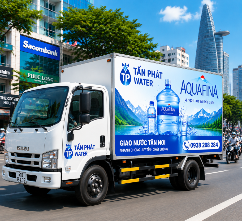 Cam kết dịch vụ giao nước Aquafina Tấn Phát Water uy tín – nhanh chóng