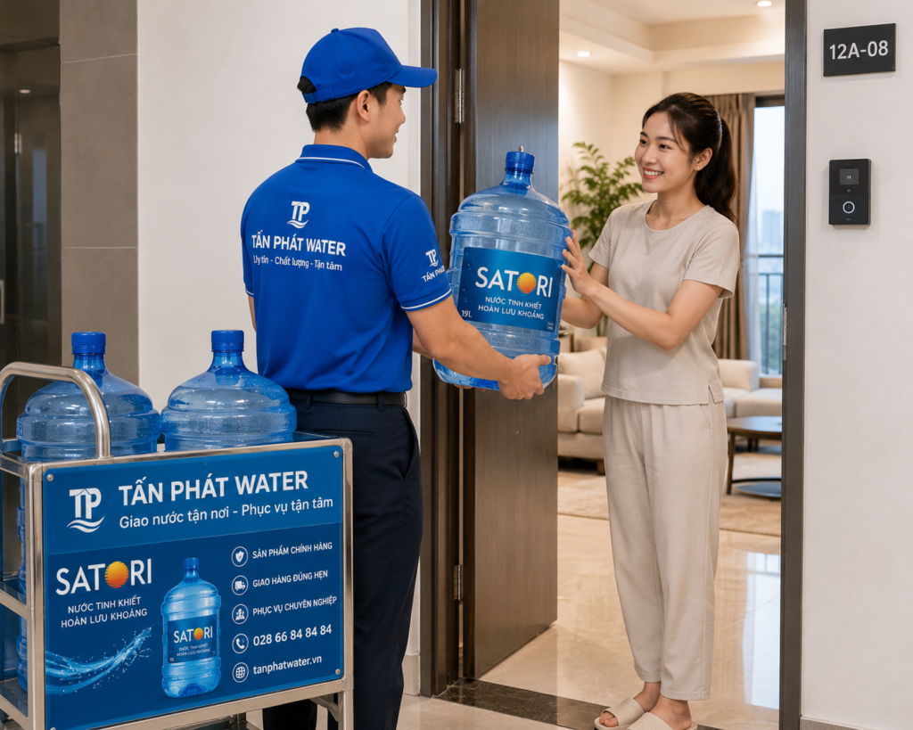 Dịch vụ giao nước định kỳ giúp doanh nghiệp luôn có nguồn nước sạch