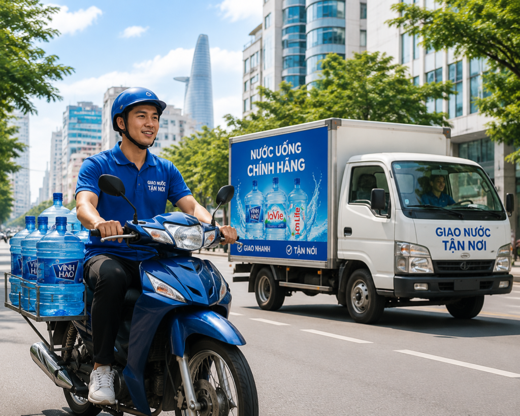 Chỉ cần đặt nước, giao tận nơi trong vòng 30–60 phút