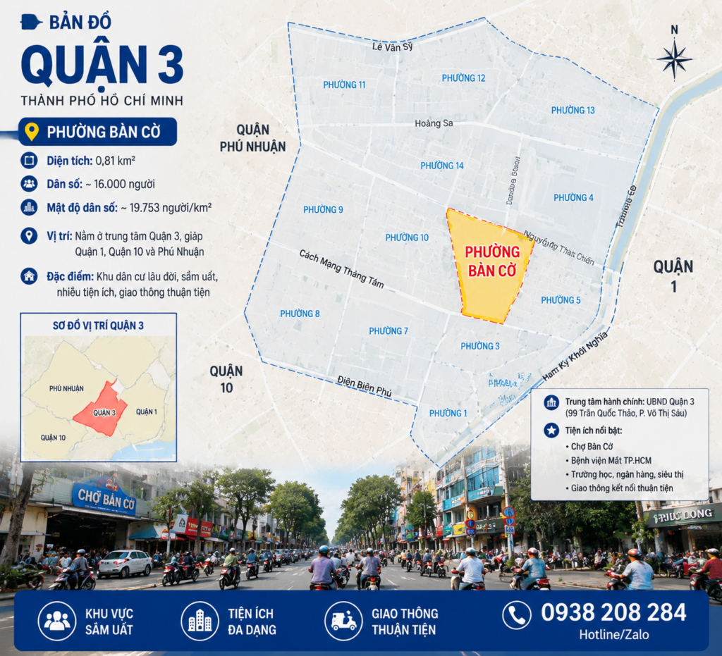 Khu vực Phường Bàn Cờ – trung tâm Quận 3 với nhu cầu nước uống cao