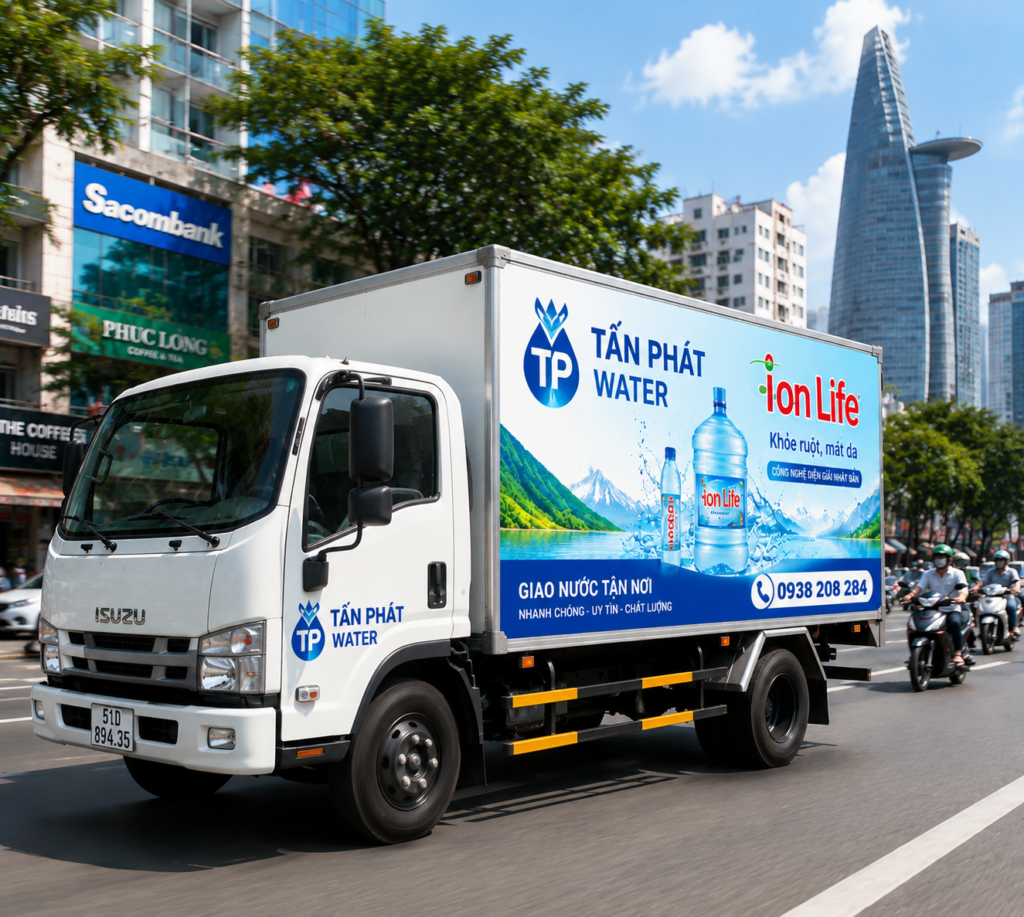Tấn Phát Water – đại lý nước Ion Life Phường Xuân Hòa TP.HCM giao nhanh 30–60 phút