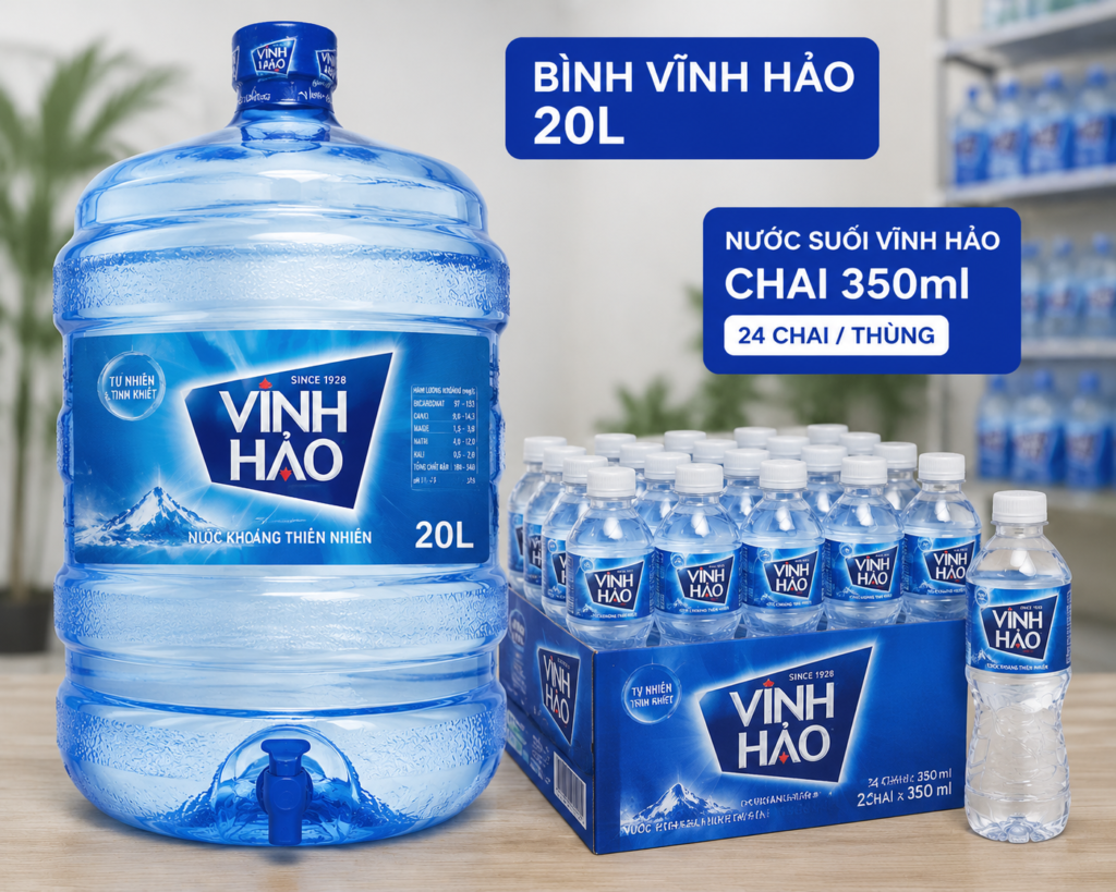 Nước khoáng Vĩnh Hảo giàu khoáng chất tự nhiên, tốt cho sức khỏe người dùng
